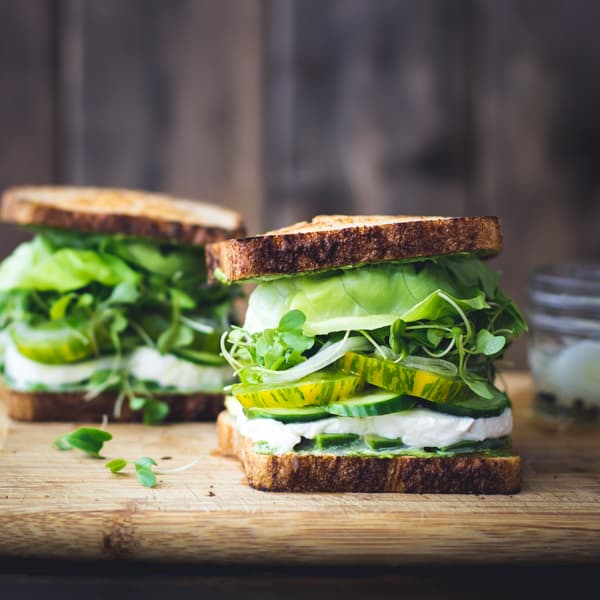 Brotzeit Ideen - Grüne göttinen Sandwich